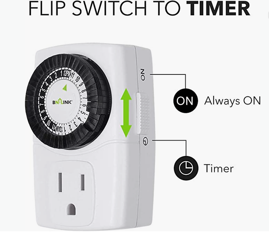 2 Types 24 Hours Mechanical Timer Durable Indoor Socket Switch Ac Outlet  Timer Us Plug 110v