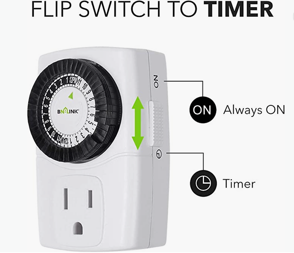 24-Hour Mechanical Outlet Timer - Indoor – CleanAirKits