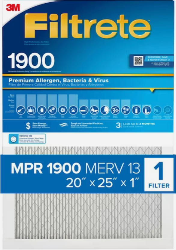 Pairs of Filtrete MPR1900 Replacements