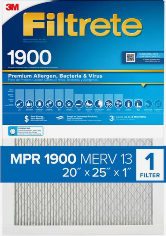 Sets of 4 Filtrete MPR1900-2200 Replacements (Europe)